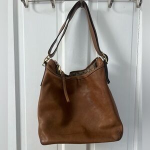 Vintage Coach Legacy H2S-9325 Slim Adjustable Strap Crossbody Cognac Leather Bag